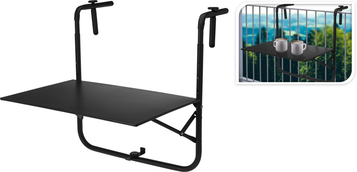 Balkontafel Mat Donker Grijs