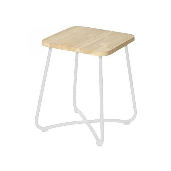 Liz side table 40x40x50 cm stonewhite