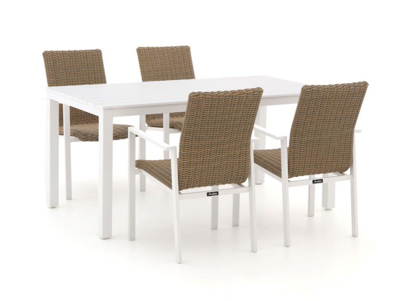 Manifesto Villongo/Menzano 160cm dining tuinset 5-delig stapelbaar - Laagste prijsgarantie!