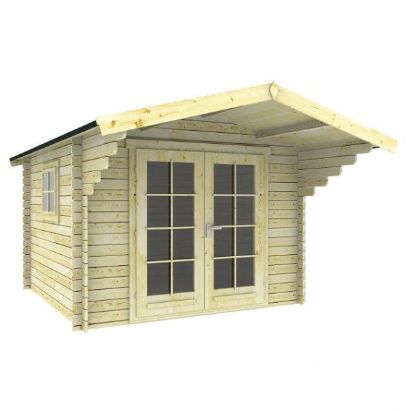 Blokhut 3032 300x300 cm - gecoat