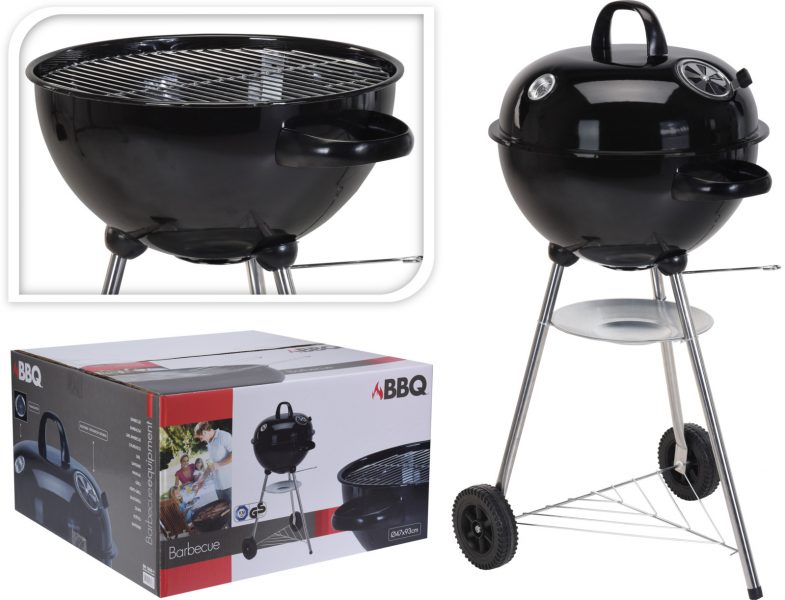 Barbecue Houtskool Bolvorm Zwart - 48cm