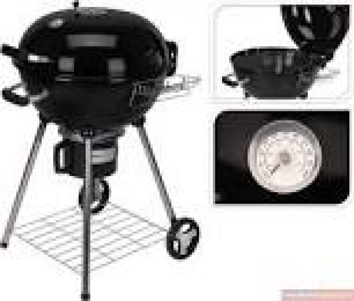 Barbecue Houtskool Bol op 4 Poten - Zwart
