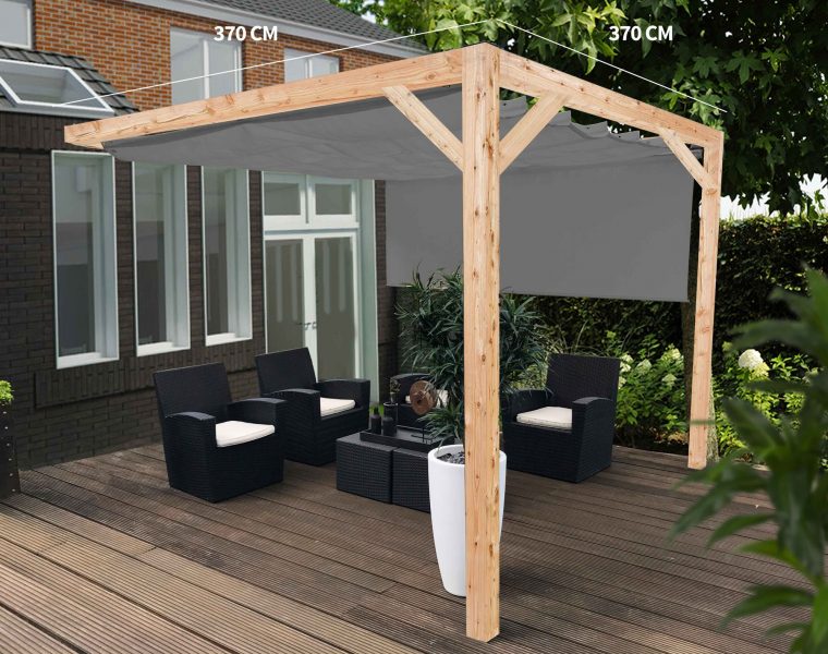 Nesling pergola Douglas wall 2 391x402