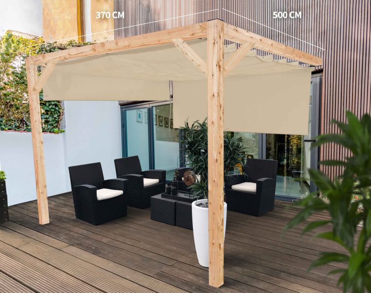 Nesling pergola Douglas wall 1 402x511