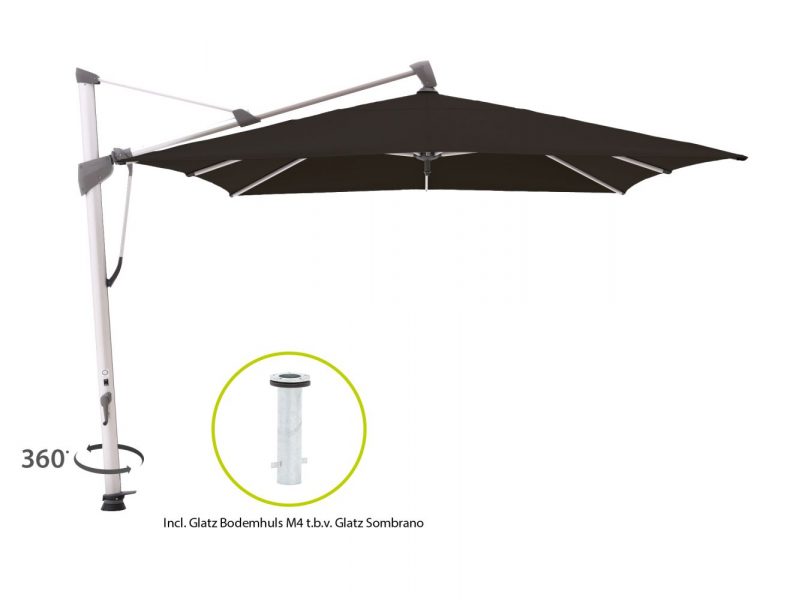 Glatz Sombrano S+ zweefparasol 400x300cm - Laagste prijsgarantie!