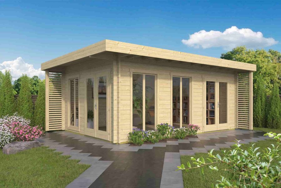 Blokhut Hildegard 570x380 cm