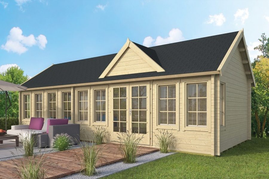 Blokhut Big Lauren 930x400 cm - geïmpregneerd