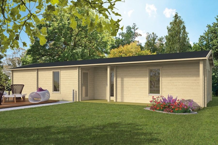 Blokhut Slane 1400x490 cm - geïmpregneerd