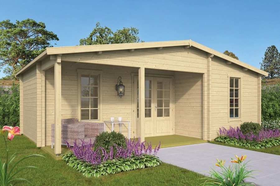 Blokhut Ollie 731x498 cm