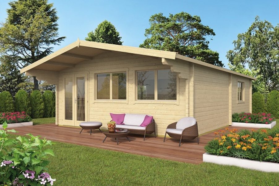 Blokhut Ballyragget 595x930 cm - geïmpregneerd