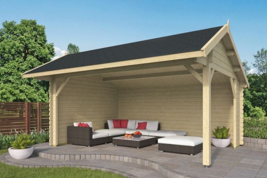 Blokhut Thüringen 500x350 cm incl. gratis dakleer