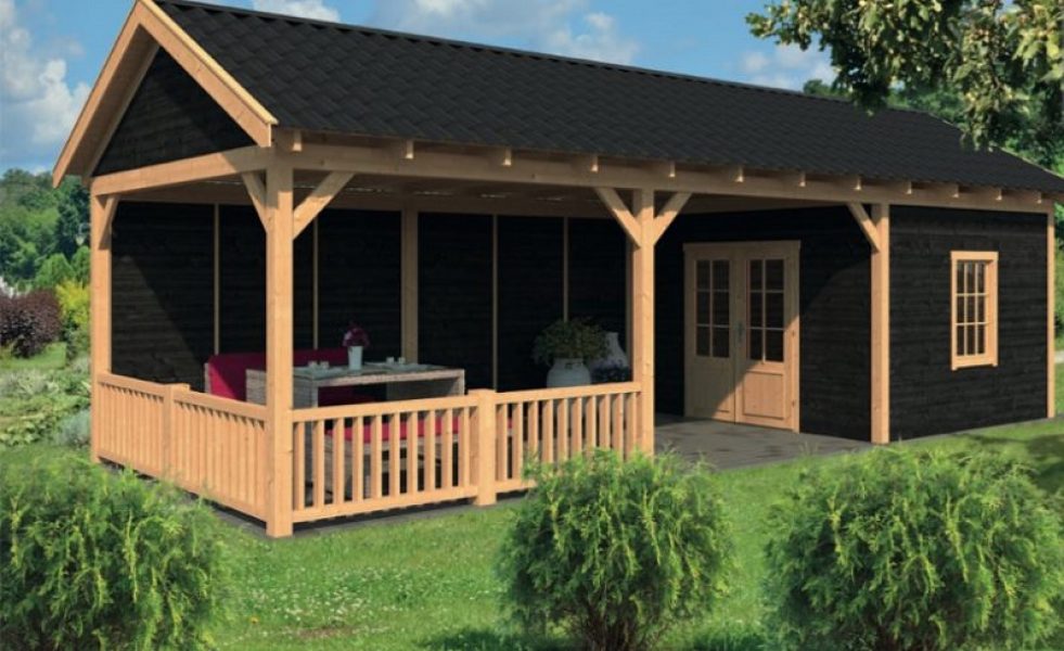 Lariks/Douglas Overkapping Hamar L type 7 690x395 cm