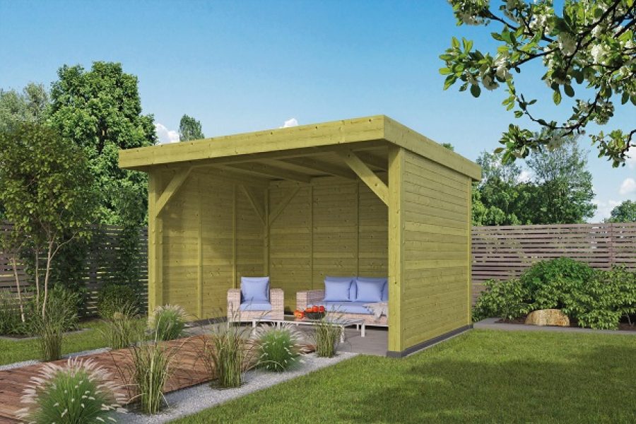 Overkapping Bastenaken 400x300cm - Geïmpregneerde wanden- Doe-het-zelf (DHZ)