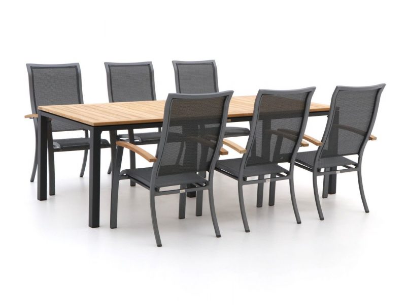 Bellagio Lugo/Linosa 240cm dining tuinset 7-delig stapelbaar - Laagste prijsgarantie!