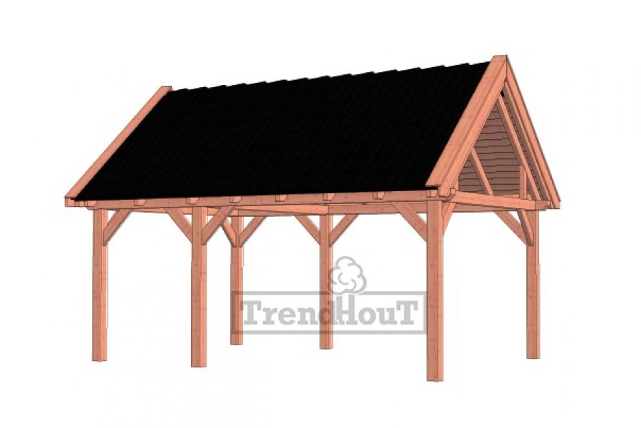 Buitenverblijf zadeldak XL 590x440 cm