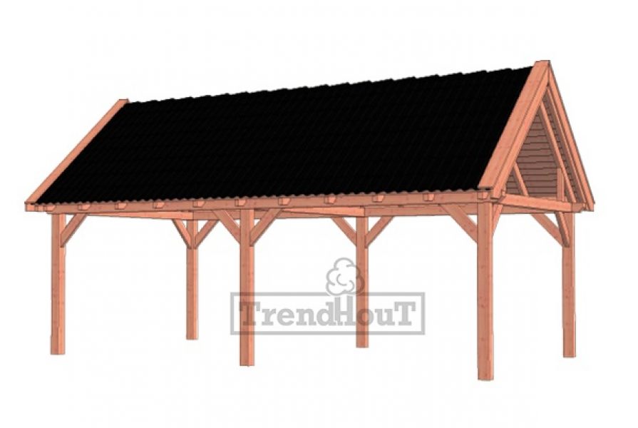 Buitenverblijf zadeldak XL 770x440 cm