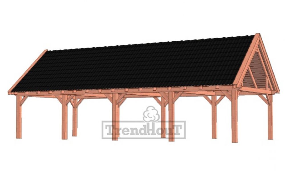 Overkapping Zadeldak XXL 1250x595 cm