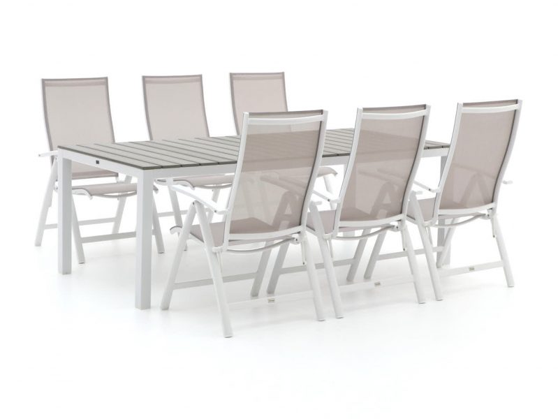 Bellagio Elegance/Fidenza 220cm dining tuinset 7-delig verstelbaar - Laagste prijsgarantie!
