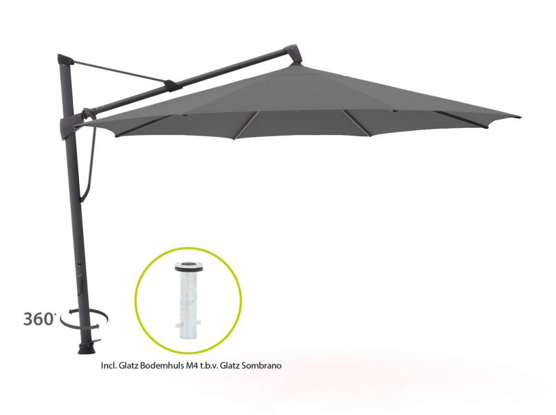 Glatz Sombrano S+ Easy zweefparasol ø 400cm - Laagste prijsgarantie!