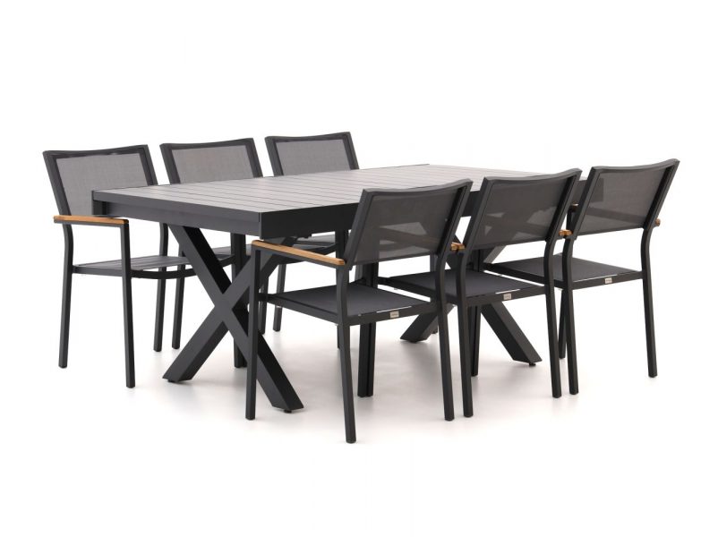 Bellagio Roma/Pavello 180cm uitschuifbaar dining tuinset 7-delig - Laagste prijsgarantie!