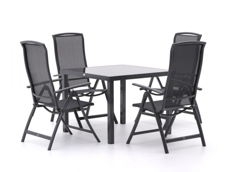 R&S Design Capri/Caluso 96cm dining tuinset 5-delig verstelbaar - Laagste prijsgarantie!