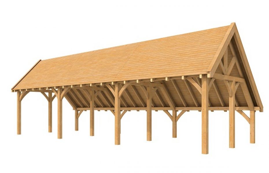 Douglasvision kapschuur Excellent 1050x400 cm - geïmpregneerd