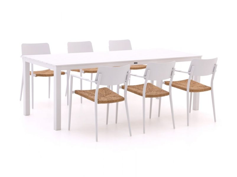 Bellagio Cino/Menzano 220cm dining tuinset 7-delig stapelbaar - Laagste prijsgarantie!