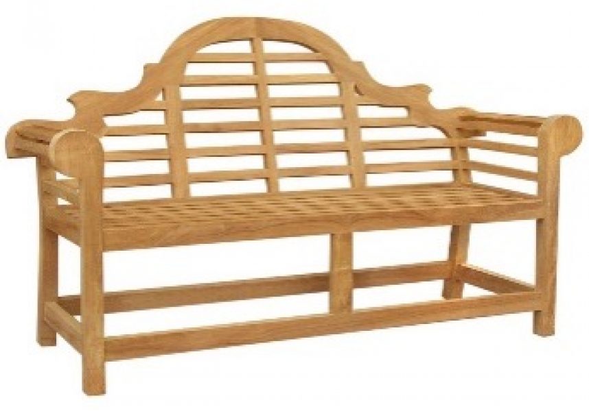 Teak bank Lutyens bench 225cm