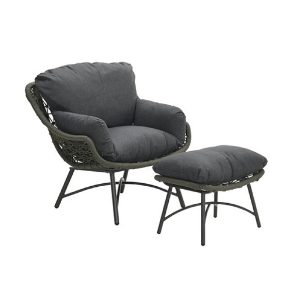 Logan fauteuil met voetenbank MG