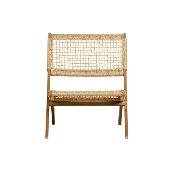 Lois Klapstoel Ruit Hout Naturel