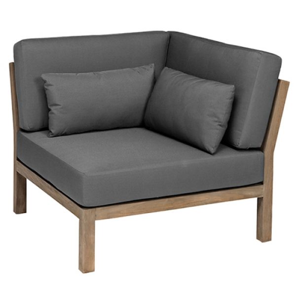 XXL-Factor bank module hoekelement Antraciet