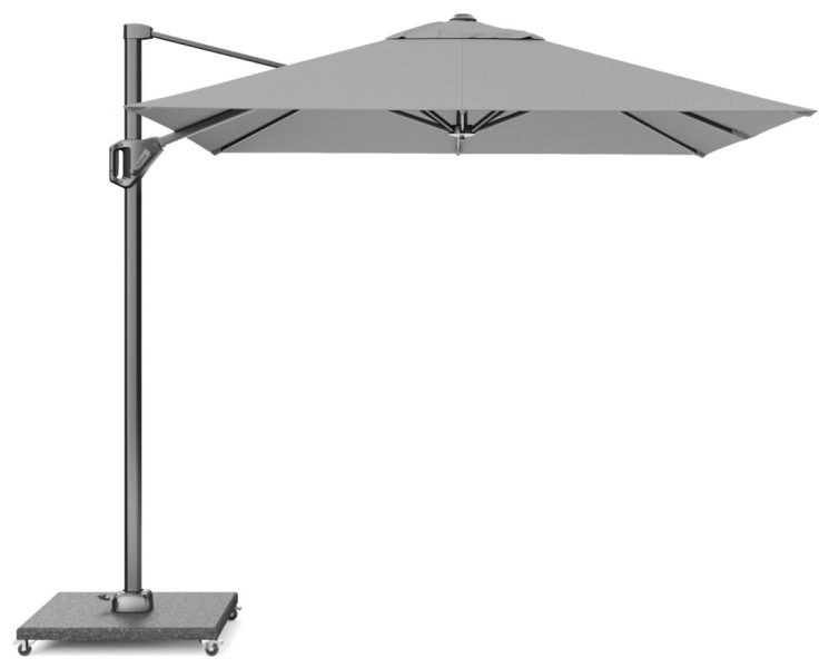 Voyager T1 250x250 cm lichtgrijs zweefparasol