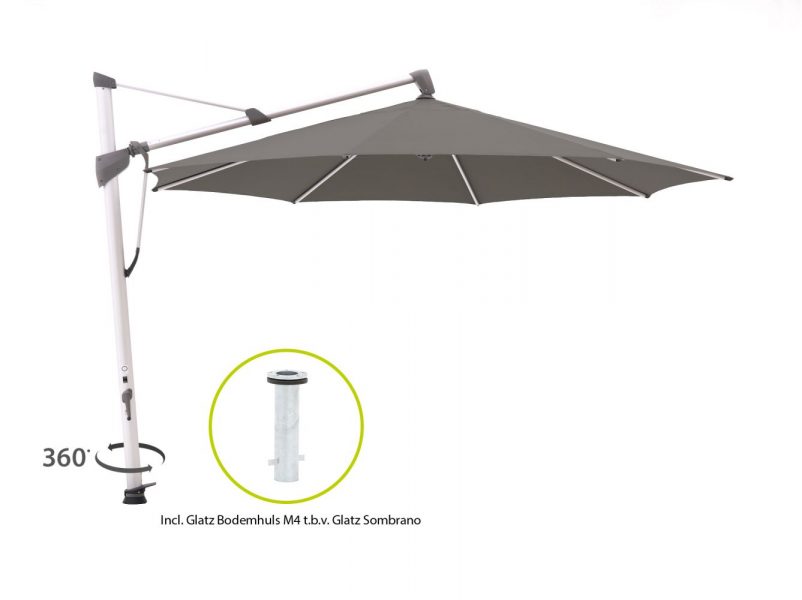 Glatz Sombrano S+ zweefparasol ø 350cm - Laagste prijsgarantie!