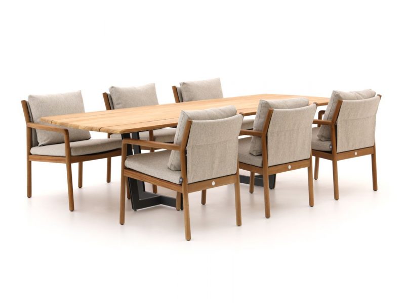 SUNS Vittoria/Palermo 280cm dining tuinset 7-delig - Laagste prijsgarantie!