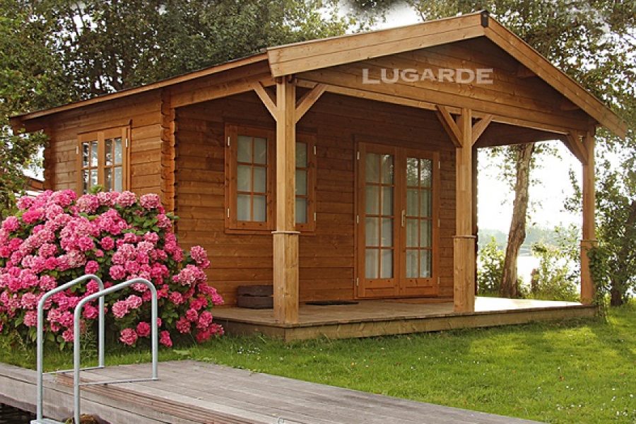 Lugarde Blokhut Bibi (met overkapping) B34 - 500x500 cm