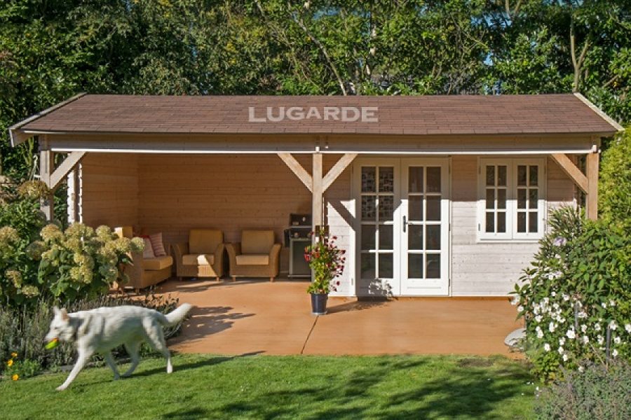 Lugarde Blokhut Bliss (met overkapping) B39 - 800x400 cm