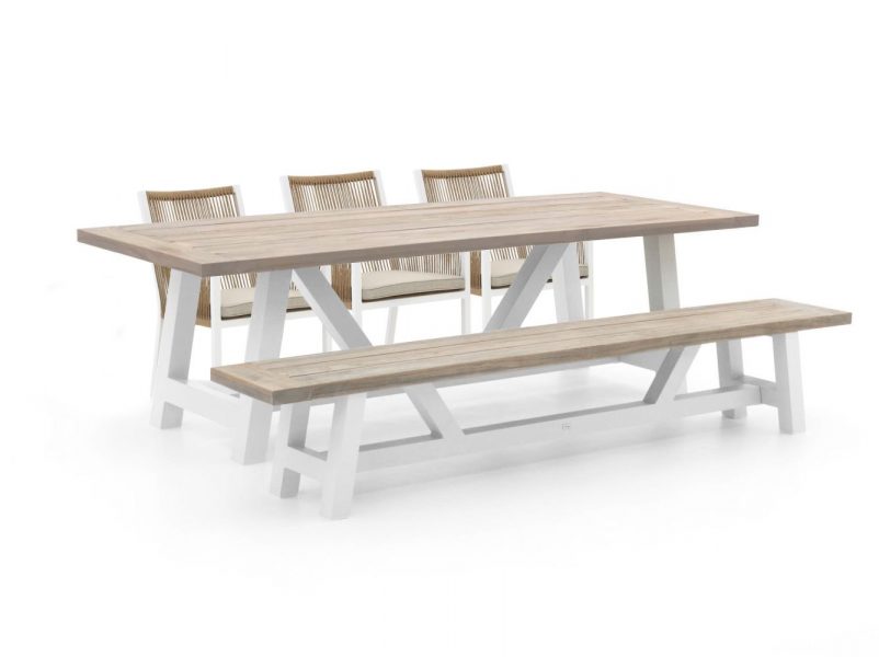 Manifesto Rivola/Bresimo 260cm dining tuinset met bank 5-delig - Laagste prijsgarantie!