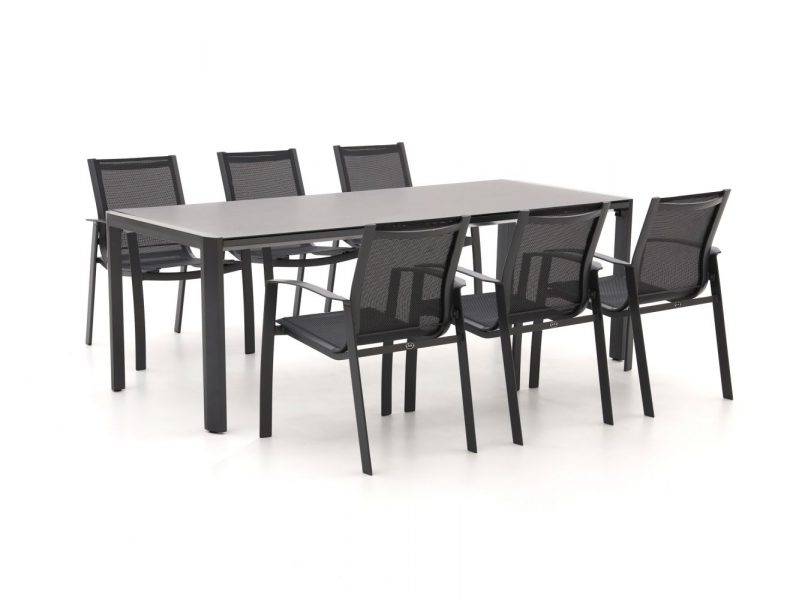 R&S Design Altea/Mirato 220cm dining tuinset 7-delig stapelbaar - Laagste prijsgarantie!