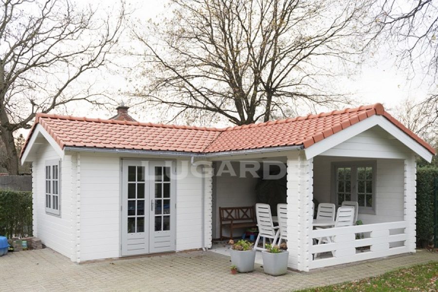 Lugarde Blokhut Dana (met overkapping) - 650x650 cm