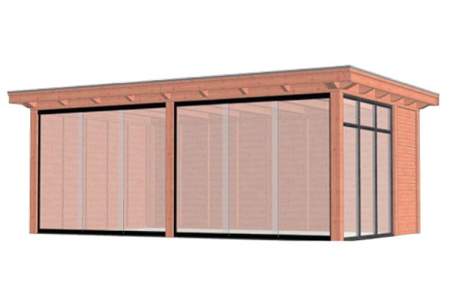 Buitenverblijf Florence 650x425 cm - Plat dak - Combinatie 1