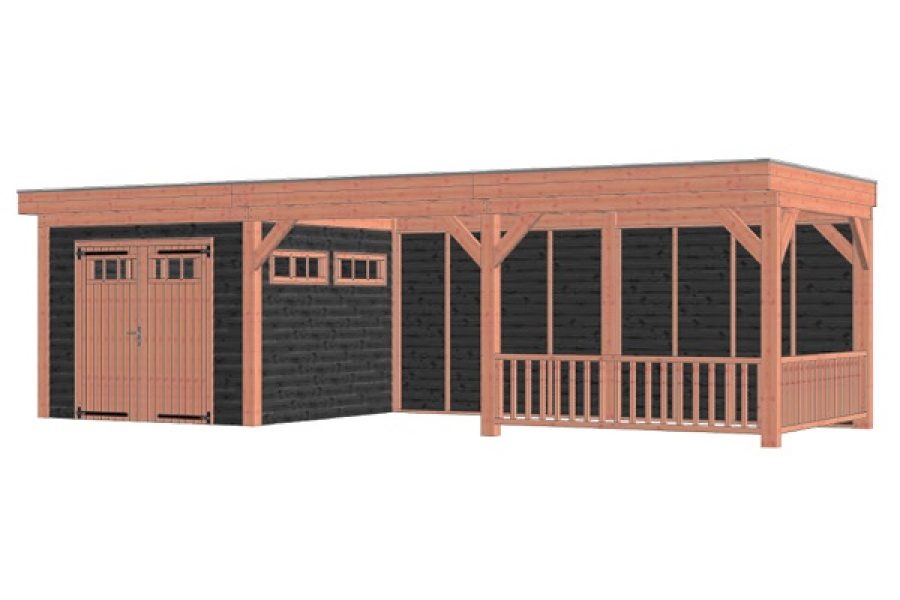 Buitenverblijf Refter XL 900x340 cm - Combinatie 1