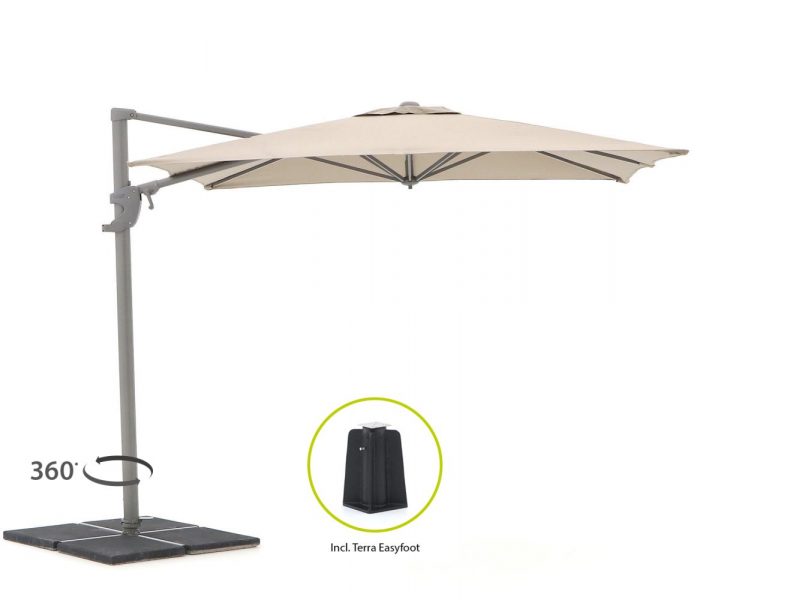 Shadowline Francisco zweefparasol 260x260cm - Laagste prijsgarantie!