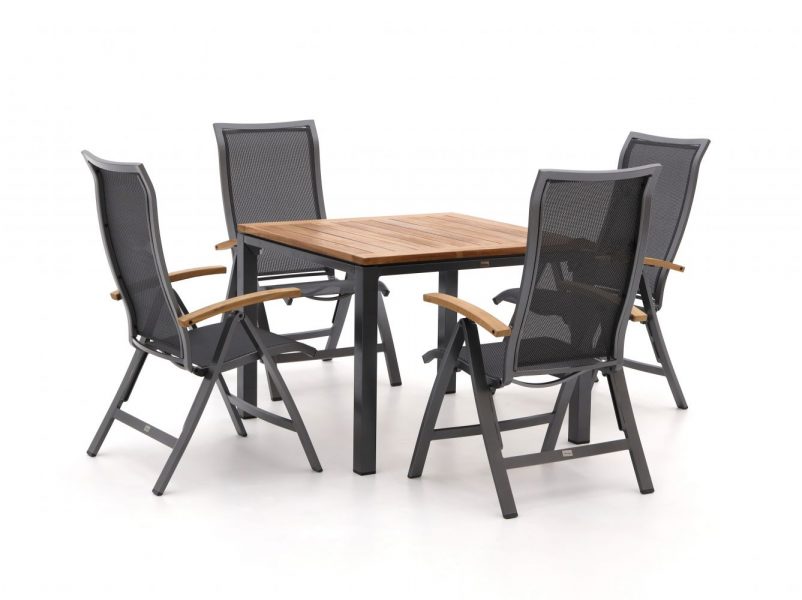 Bellagio Lugo/Linosa 100cm dining tuinset 5-delig verstelbaar - Laagste prijsgarantie!