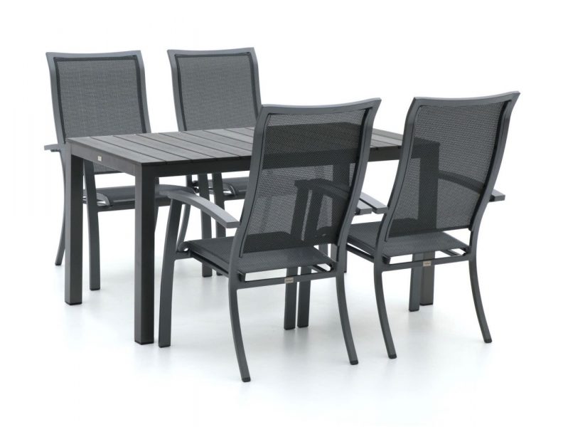 Bellagio Lugo/Fidenza 145cm dining tuinset 5-delig stapelbaar - Laagste prijsgarantie!