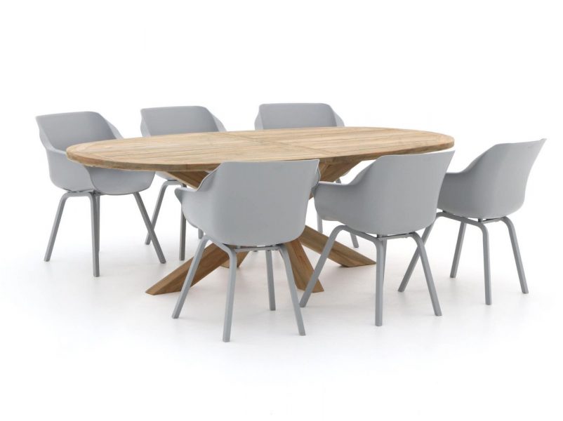 Hartman Sophie Element/ROUGH-Y Ellips 240cm dining tuinset 7-delig - Laagste prijsgarantie!