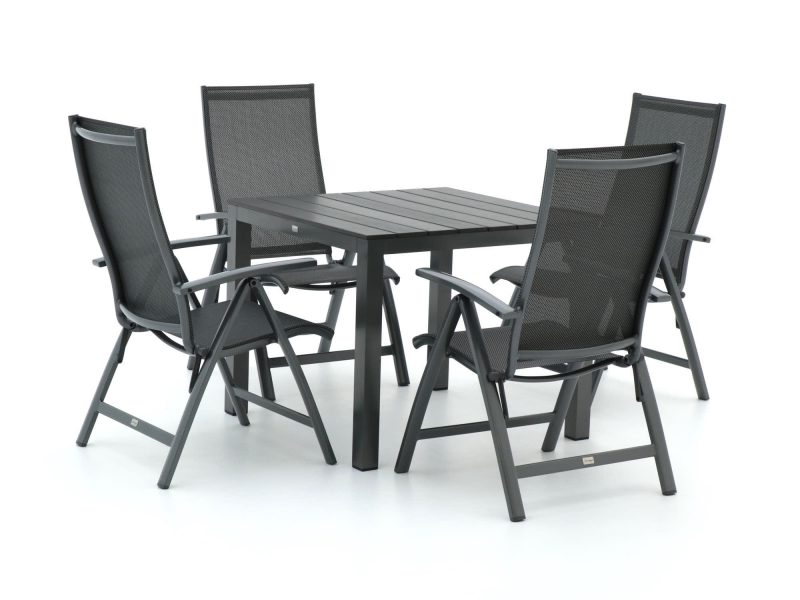 Bellagio Elegance/Fidenza 90cm dining tuinset 5-delig verstelbaar - Laagste prijsgarantie!