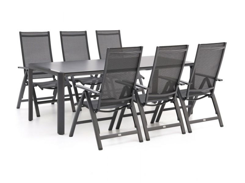 Bellagio Avenza/Mirato 220cm dining tuinset 7-delig verstelbaar - Laagste prijsgarantie!