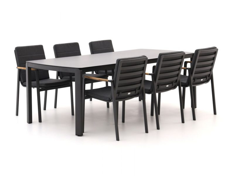 Bellagio Ciane 220cm dining tuinset 7-delig stapelbaar - Laagste prijsgarantie!