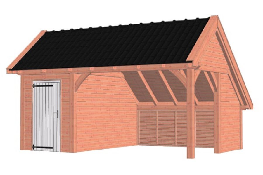 Kapschuur De Hoeve XL 590x440 cm - Combinatie 1