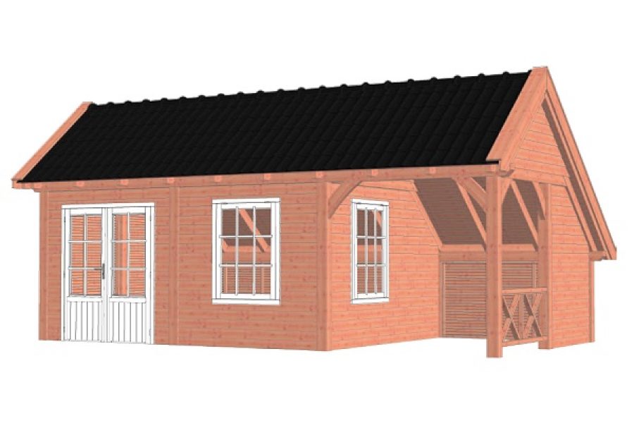 Kapschuur De Hoeve XL 765x440 cm - Combinatie 1